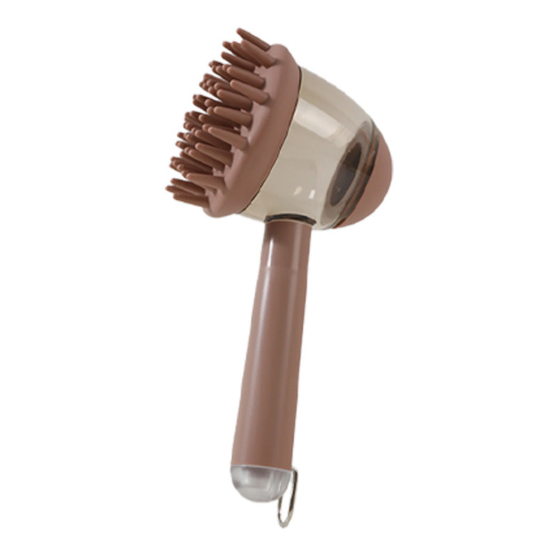 3 in 1 Pet Bath Brush en varios colores para perros y gatos, ideal para limpieza y masaje durante el baño.