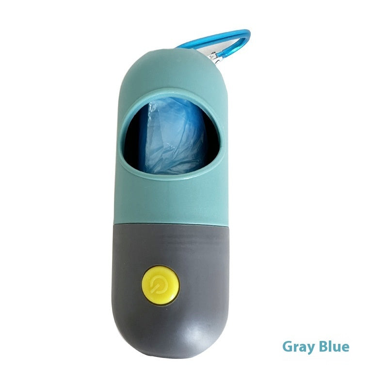 LED pet waste bag dispenser for dogs and cats