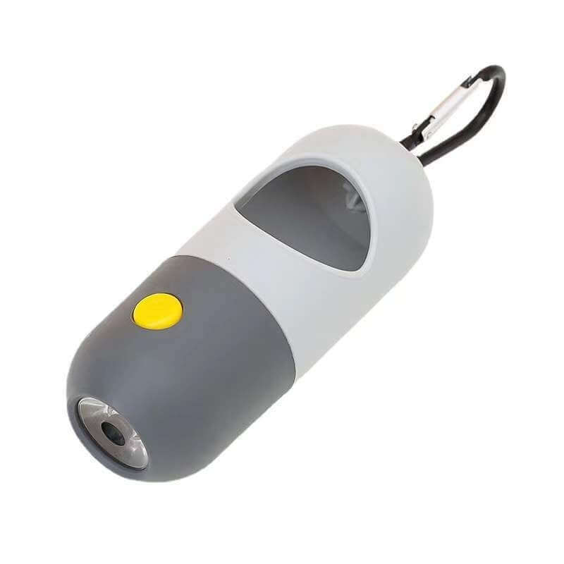 LED pet waste bag dispenser for dogs and cats