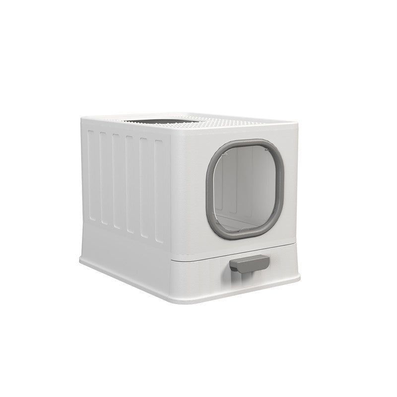 Enclosed Cat Litter Box – Large Folding Design with spacious interiors and easy access for pets.