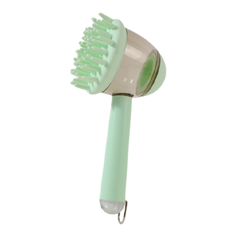3 in 1 Pet Bath Brush en varios colores para perros y gatos, ideal para limpieza y masaje durante el baño.