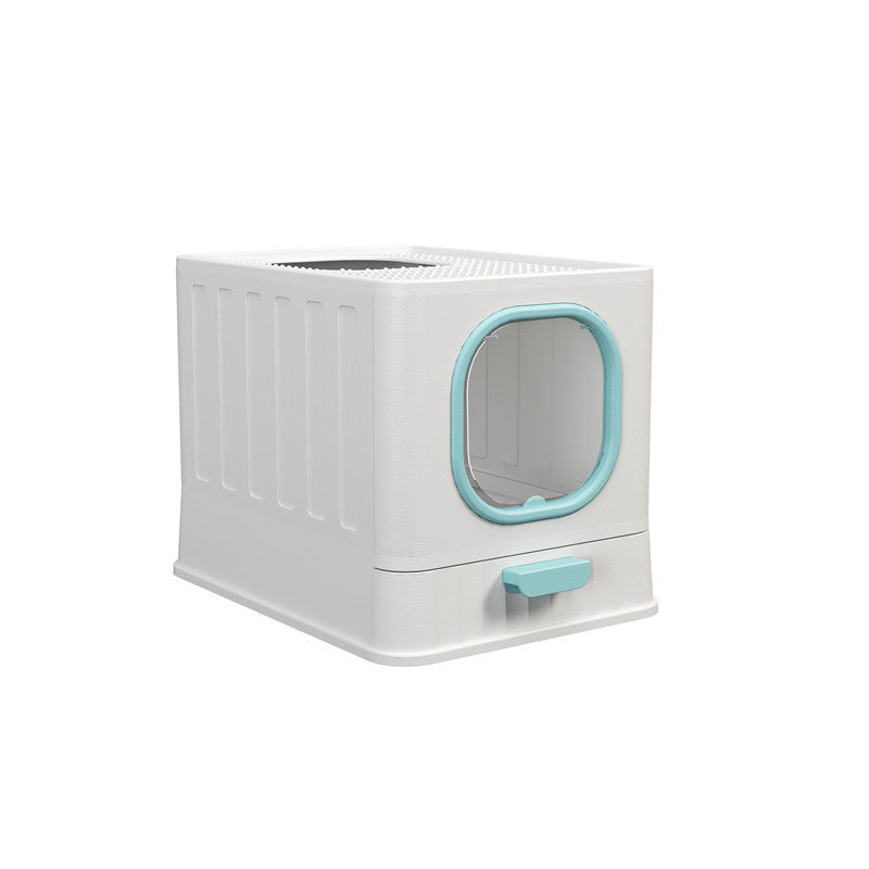 Enclosed Cat Litter Box – Large Folding Design with spacious interiors and easy access for pets.