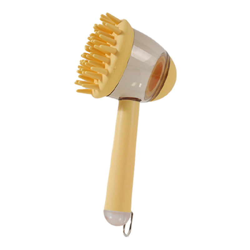 3 in 1 Pet Bath Brush en varios colores para perros y gatos, ideal para limpieza y masaje durante el baño.