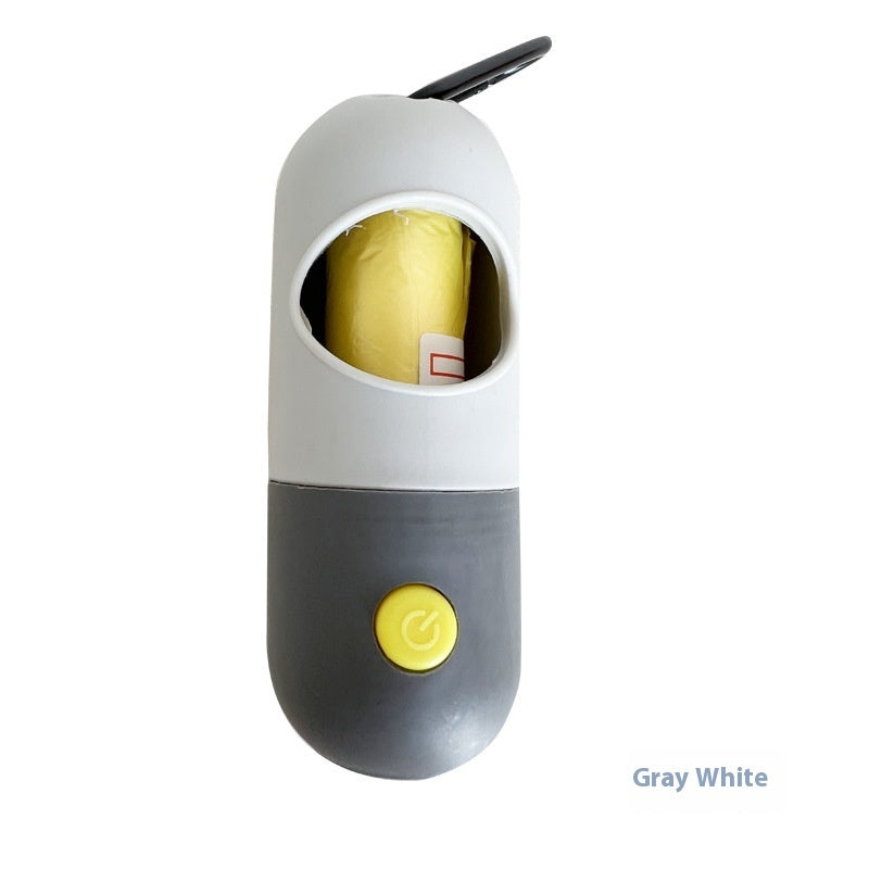 LED pet waste bag dispenser for dogs and cats