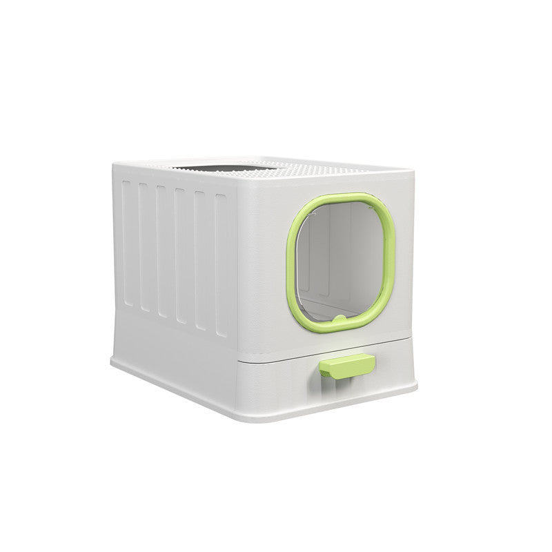 Enclosed Cat Litter Box – Large Folding Design with spacious interiors and easy access for pets.