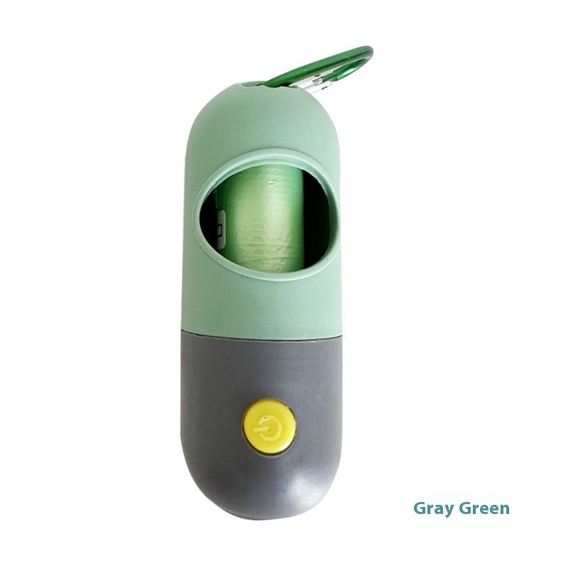 LED pet waste bag dispenser for dogs and cats